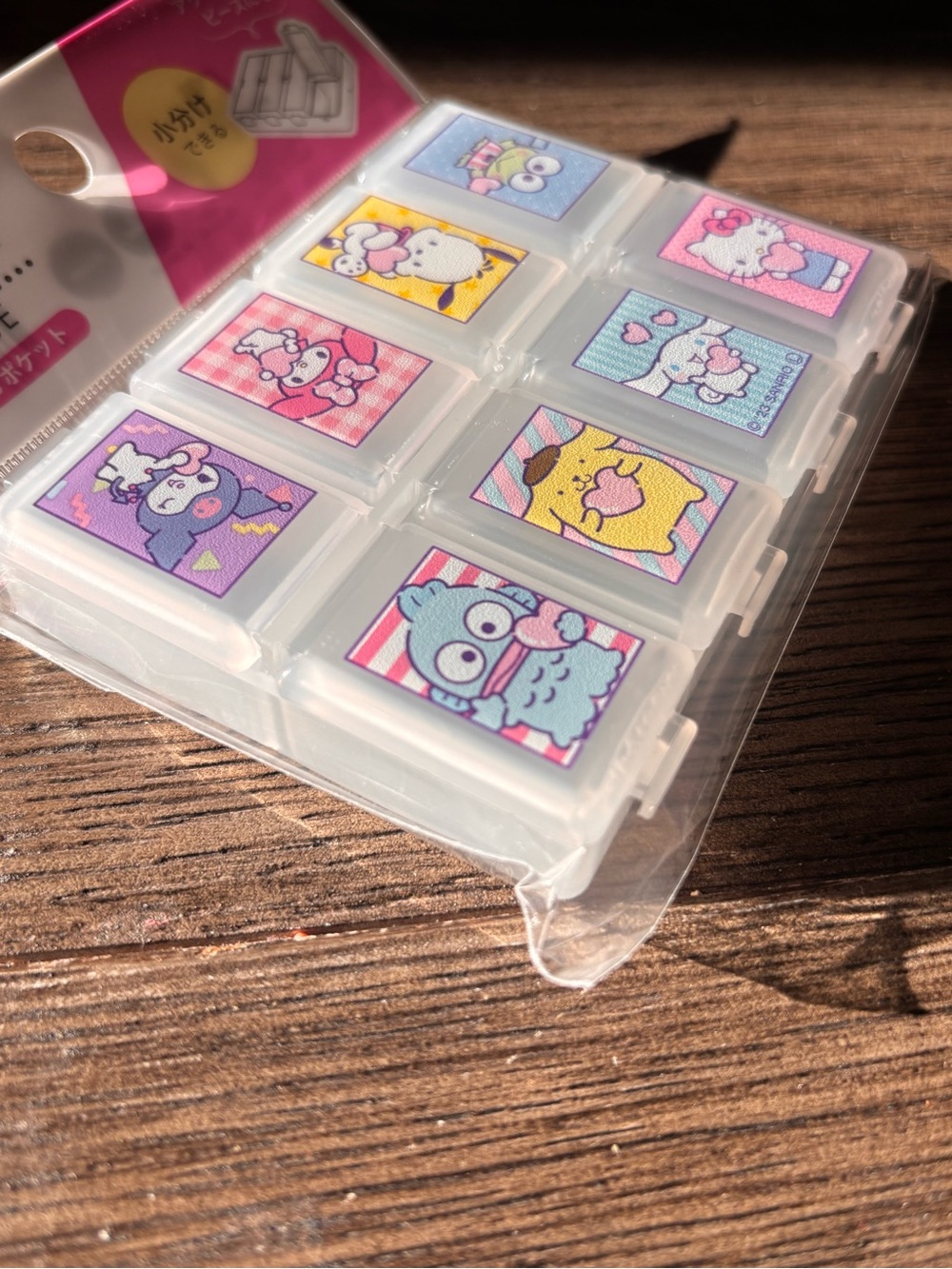 Sanrio Characters 8 Pocket Pill Case Daiso Japan Kawaii Organizer Hello Kitty - Picture 2 of 5